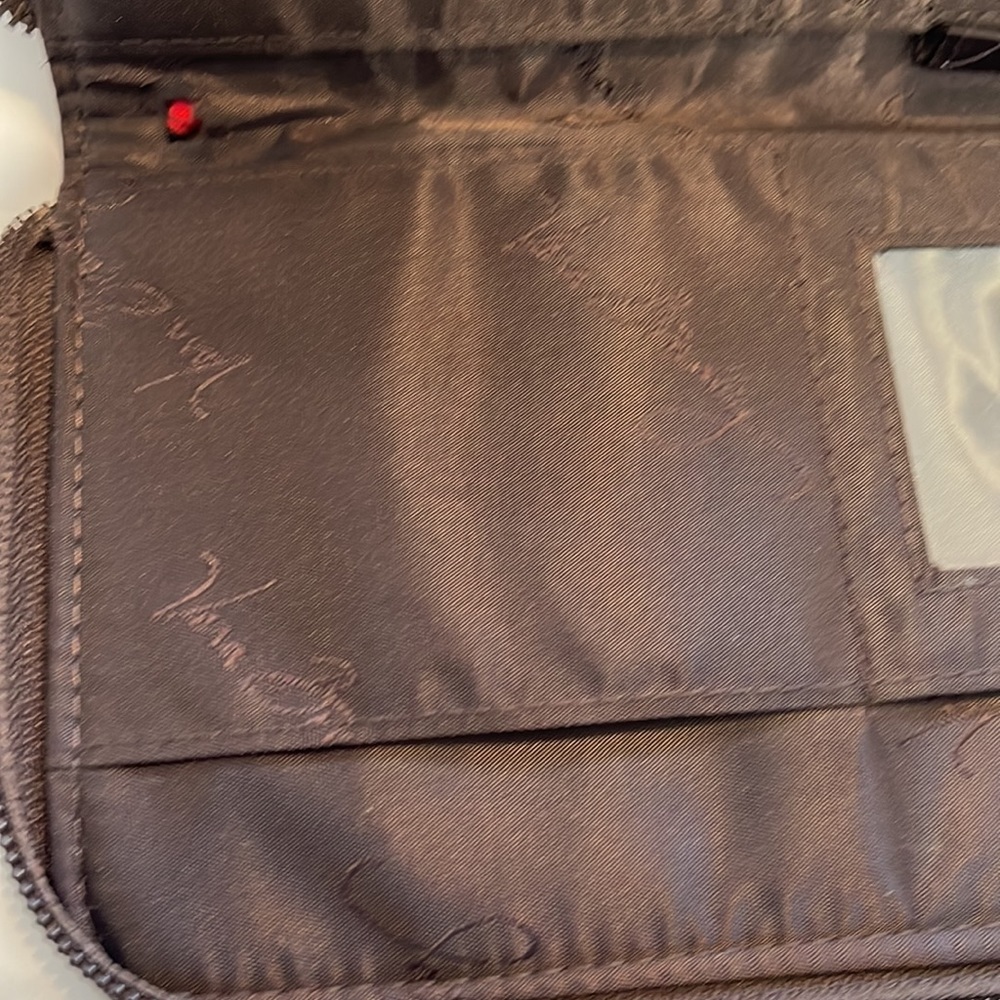 Vera Bradley fabric wallet with zippered coin purse and holds at least 9 cards - Picture 11 of 12